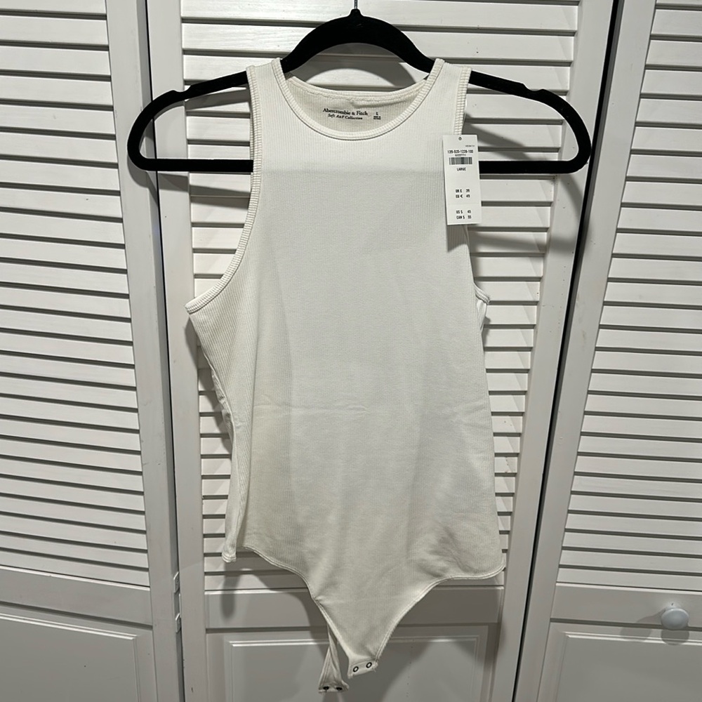 New with tags Abercrombie white bodysuit